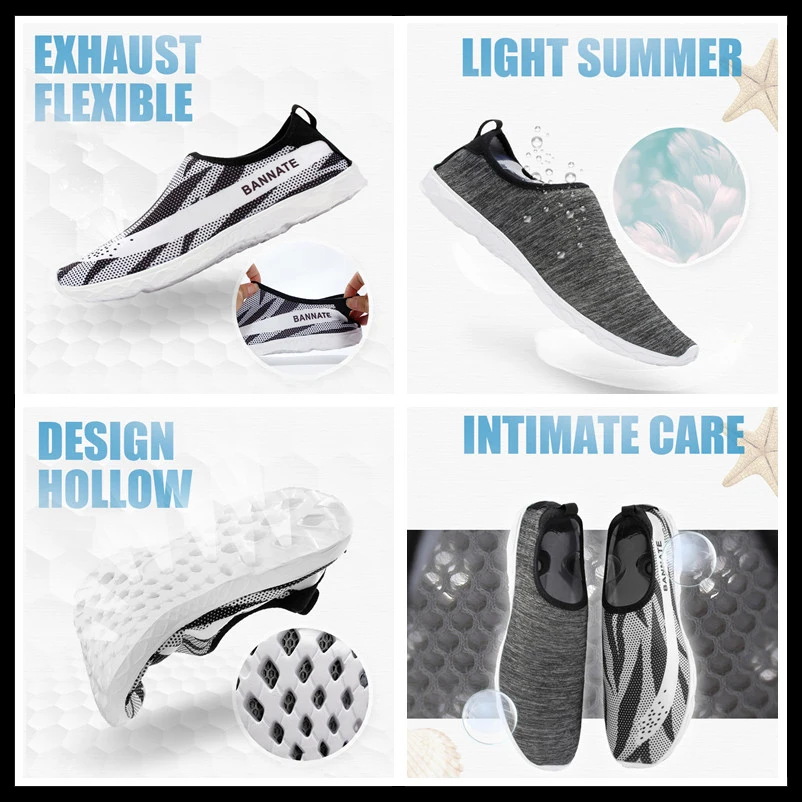 حرائق الصيف النساء أحذية مريحة الأحذية الرياضية للجنسين المياه المشي أحذية رياضية زوجين المنبع خفيفة