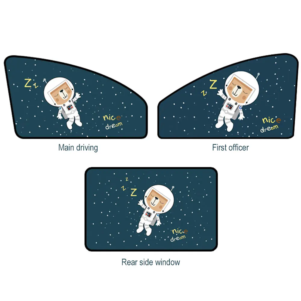 

2019 Cartoon Car Curtain Durable Anti-UV Window Shade for Auto Drop Shipping
