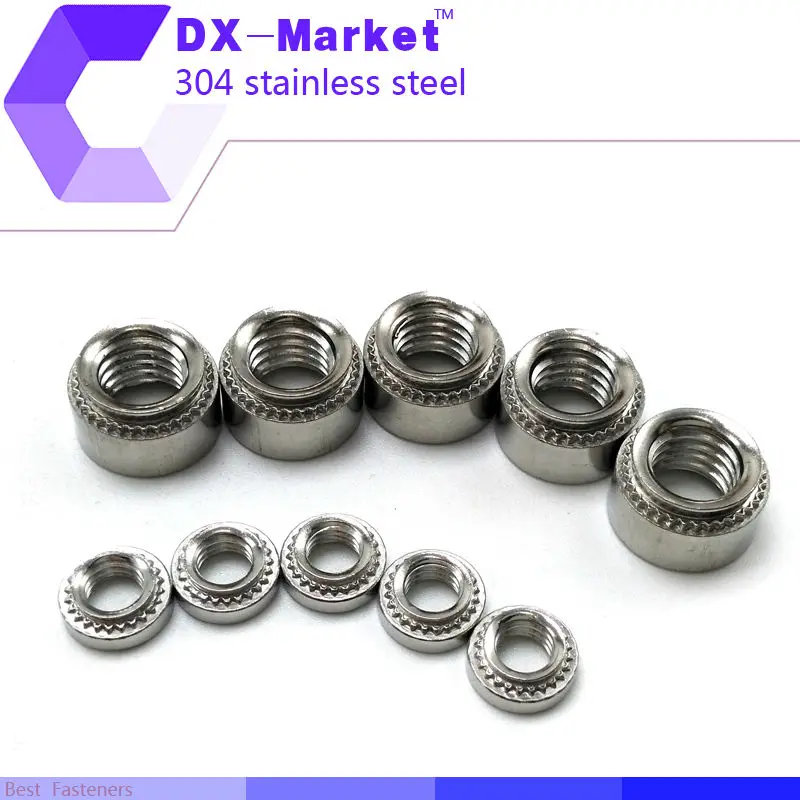 m8 2 , 50pcs , 304 stainless steel PEM Self Clinching Nutsin Nuts from