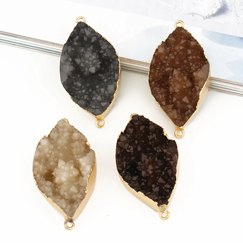 

1pc Exaggerated Irregular Resin Big Earrings Findings Charms DIY Pendant Making Women Headwear Bracelet Jewelry Accessories F252