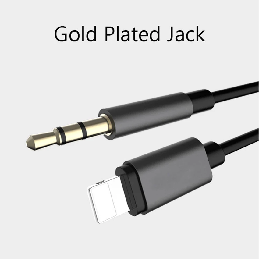 Aimitek Премиум 3,5 мм Автомобильный AUX кабель для iPhone 7 7 Plus 8 Pin до 3,5 мм Jack автомобильный стерео динамик адаптер Поддержка IOS 10 iOS 11
