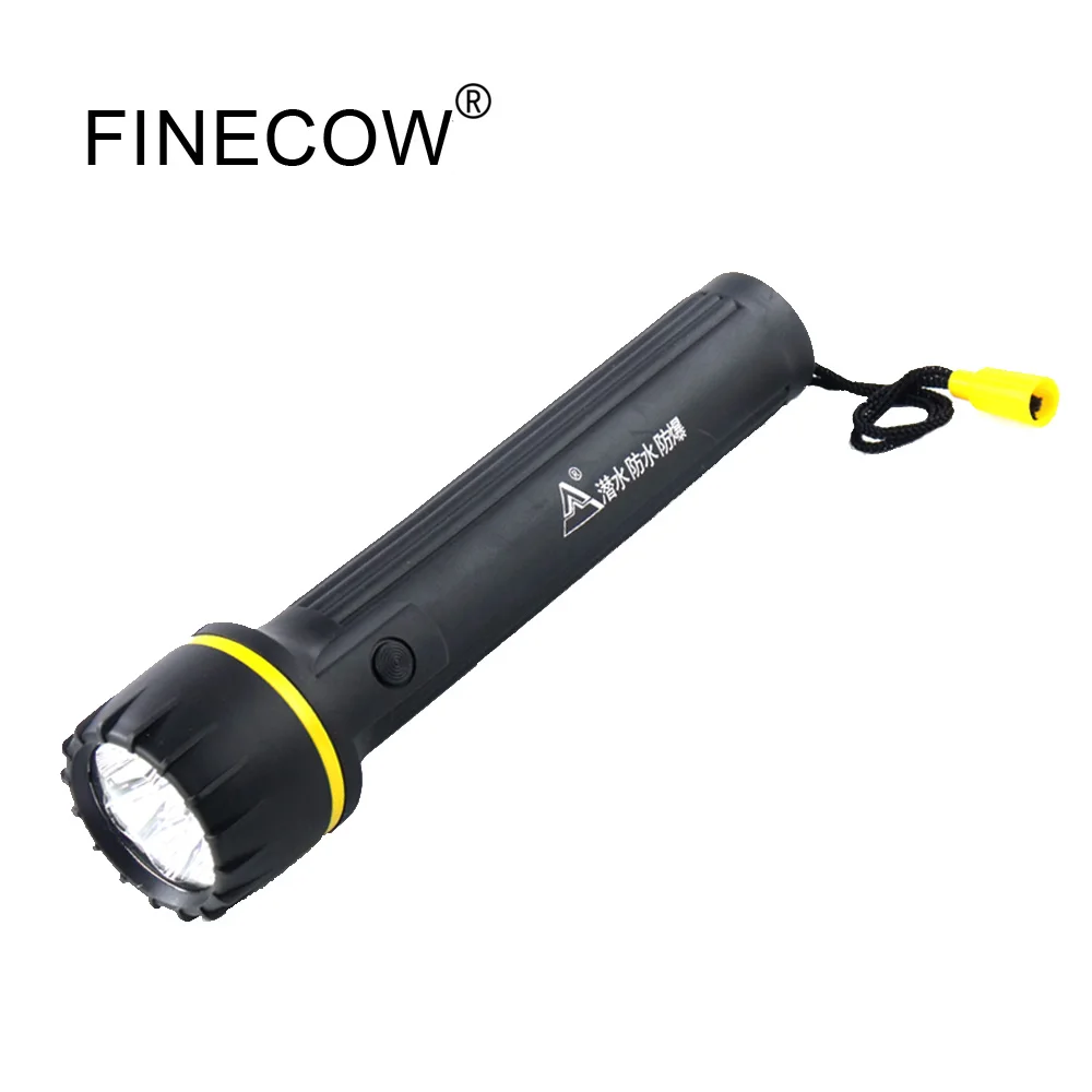 

High quality rubber flashlight 3 * D powered portable flashlight 7 LED outdoor household flashlight