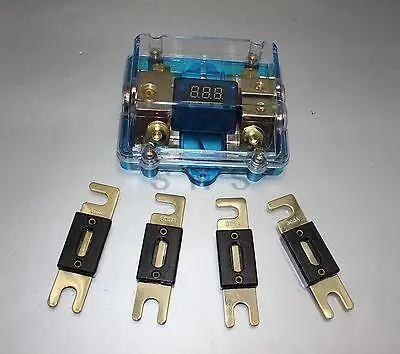 БЕСПЛАТНО 4 ШТ. ANL 100A ДВОЙНОЙ ЦИФРОВОЙ PLATINUM DIST БЛОК 0 ДАТЧИК FUSE HOLDER | Строительство и
