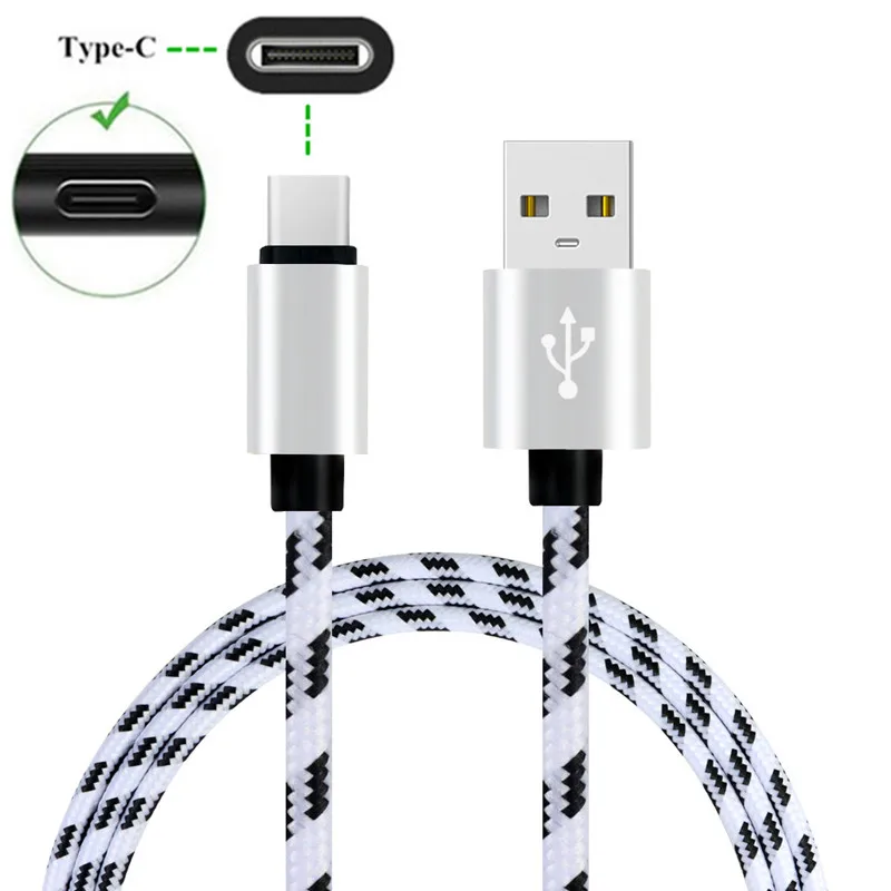Портативное зарядное устройство USB для путешествий или кабель 1 м type c Samsung a3 a5 a7 2017
