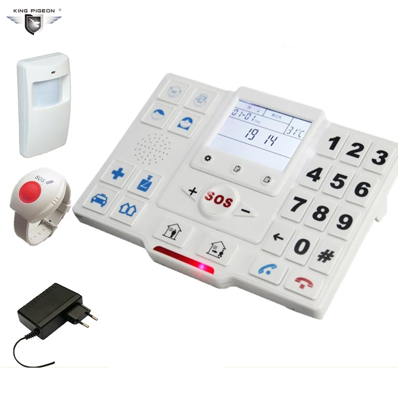 GSM GPRS App Alarm System Elderly Care SOS Dialer Quad band 850/900