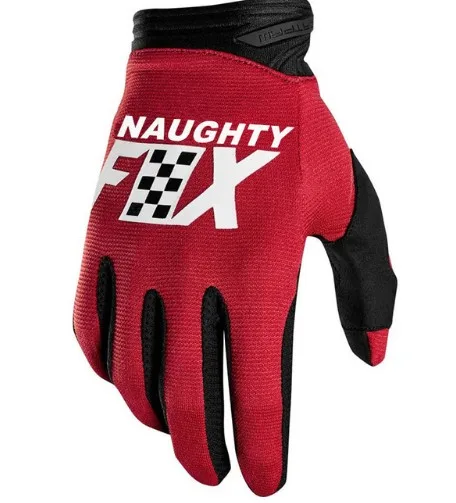 Naughty FOX Dirtpaw царь перчатки эндуро Гонки езда Кросса Велоспорт MX Black желтые перчатки