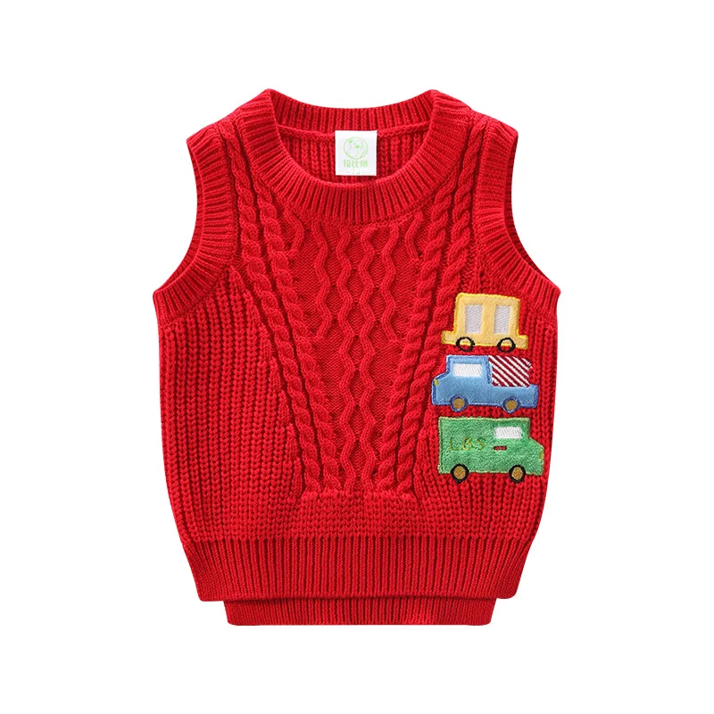 UBELIEF Boy kids cardigan vest boys sweater Cartoon Cars Waistcoat baby