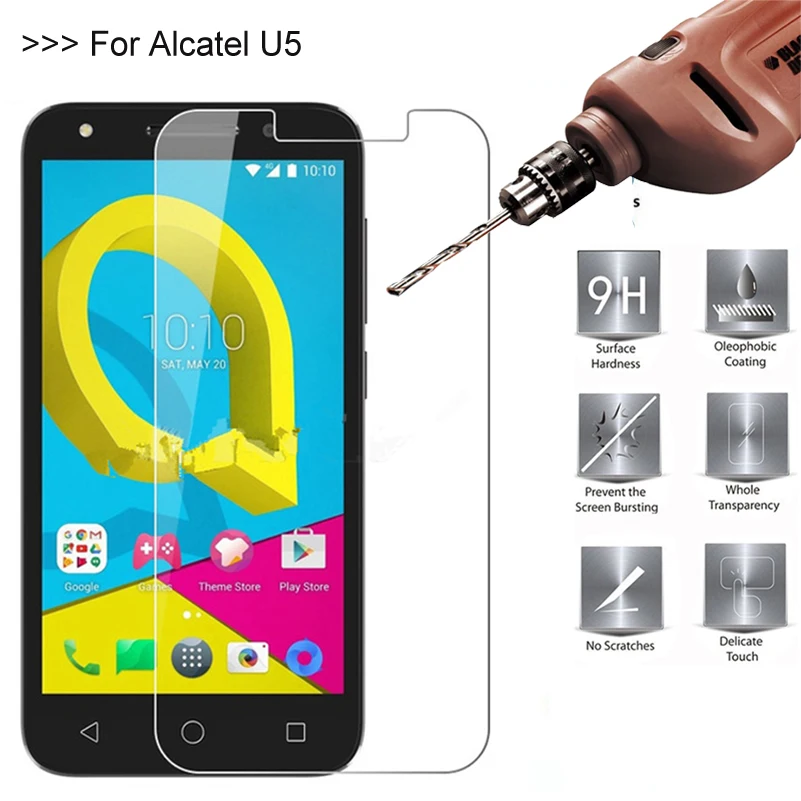 9H 2.5D 0 26 мм Закаленное стекло протектор для Alcatel One Touch U5 LED экран закаленное