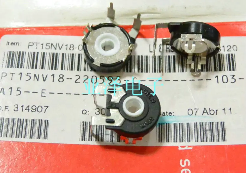 

2pcs Imported Spanish PIHER trimmer potentiometer PT15NV18-10K horizontal oval hole wide foot