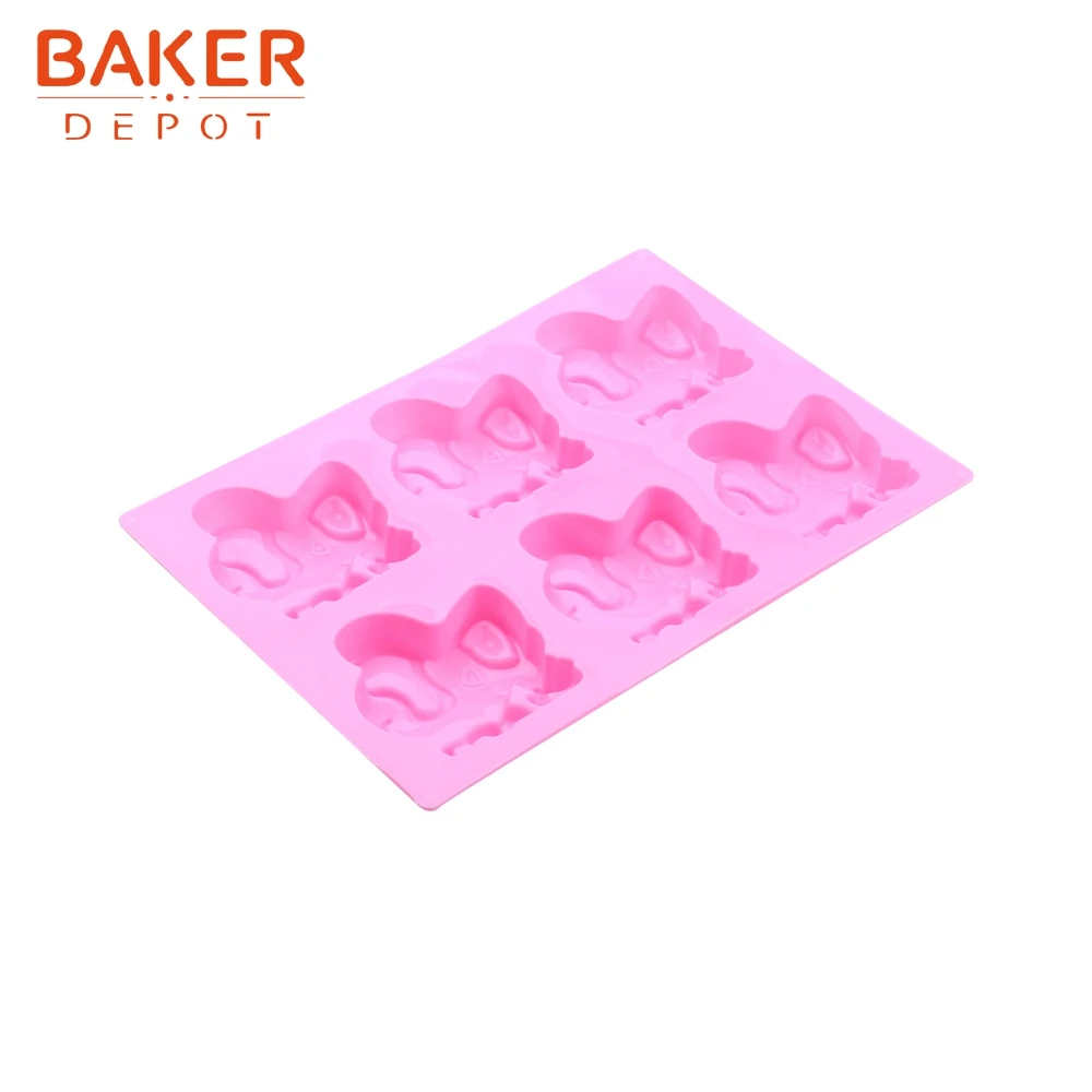 BAKER DEPOT форма коровы силиконовая форма для конфет шоколадный слон Бисквит Торт Кондитерская выпечка форма для торта украшенная форма для мороженого мыла