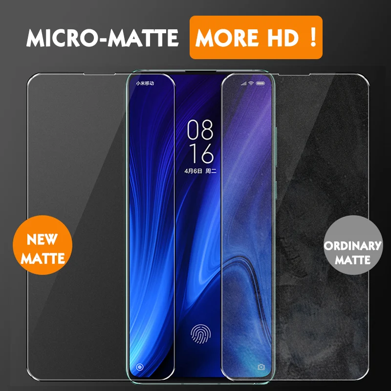 2 шт./лот, матовое закаленное стекло для xiaomi Mi 9T K20, Защита экрана для xiaomi redmi k20 pro 6D, закаленное стекло с защитой от синего света, светильник