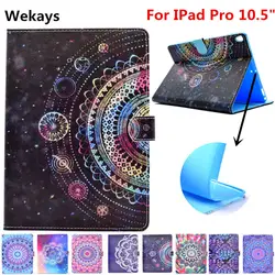 Wekays для Apple iPad Pro 10.5 дюймов Стенд Смарт Кожаный флип Fundas чехол для Coque iPad Pro 10.5 2017 Планшеты чехол Pro 10.5