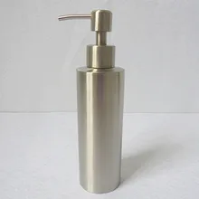1 UNID Desinfectante de manos Botella Dispensador de Jabón Líquido de Acero Inoxidable para Baño Cocina Encimera Baño Accesorio KE 1488