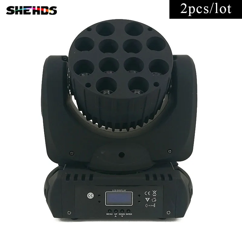 

2 pieces Fast Shipping LED Beam Moving Head Light 12x 12W RGBW Quad LEDs With Excellent Pragrams 9/16 Channels
