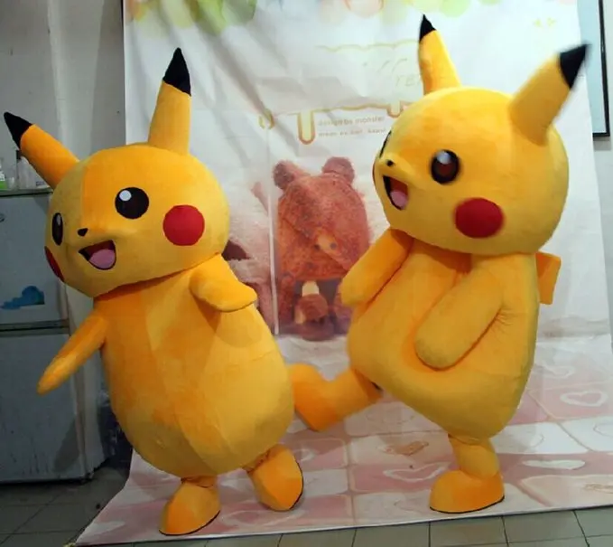 

Pikachu Mascot Costume Cartoon Character Costumes Mascot Costume Fancy Dress Party Suit go Mascot Costume