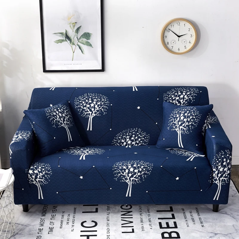 iDouillet Star Trees Printed Sofa Cover Spandex Stretch