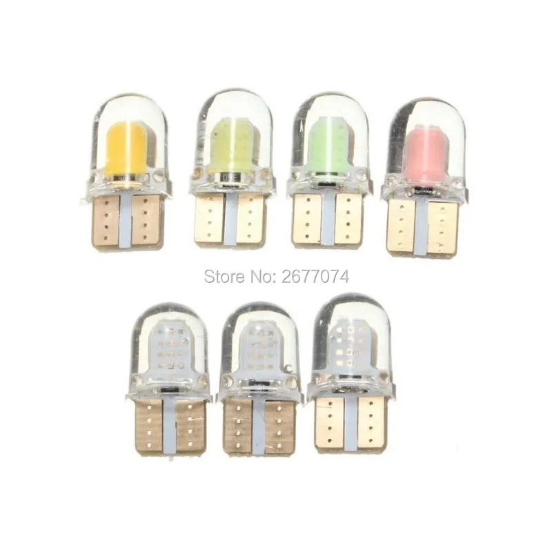 

10PCS 1W T10 COB smd Car Light Bulb Lamp The silicone Decorative Lamp/Reading Light/License Plate Door Lamp DC12V JTCL100-ly