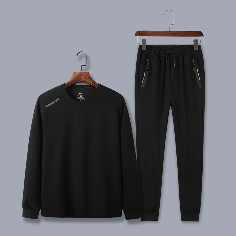 7XL 8XL мужской спортивный костюм весна осень хлопок большой размер набор для бега