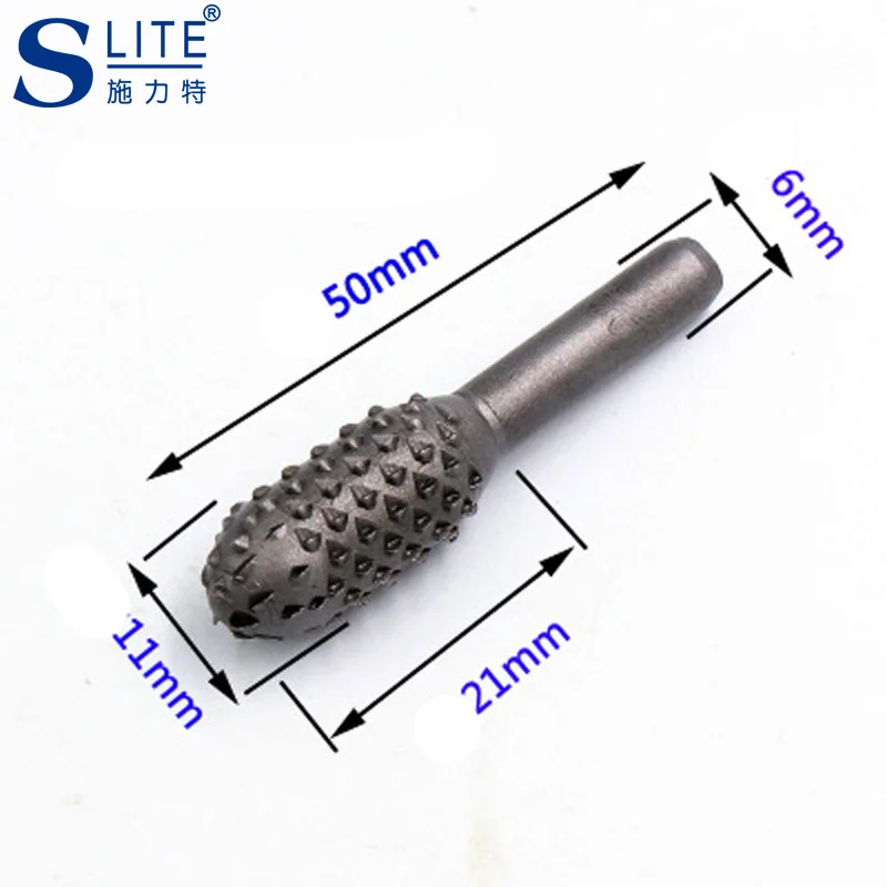 Slitee 5 Sets Of Black Woodworking Raschin Rod Rotary File Accessories Kit Electric Grinding Head Dremel tools