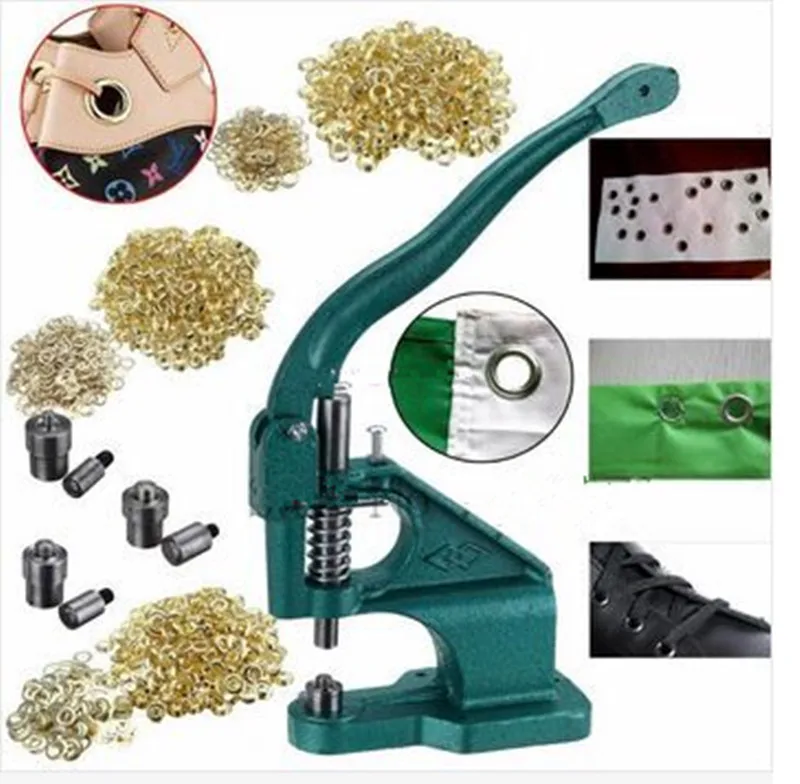 

Practical Grommet Machine Eyelet Hand Press Tool Punch