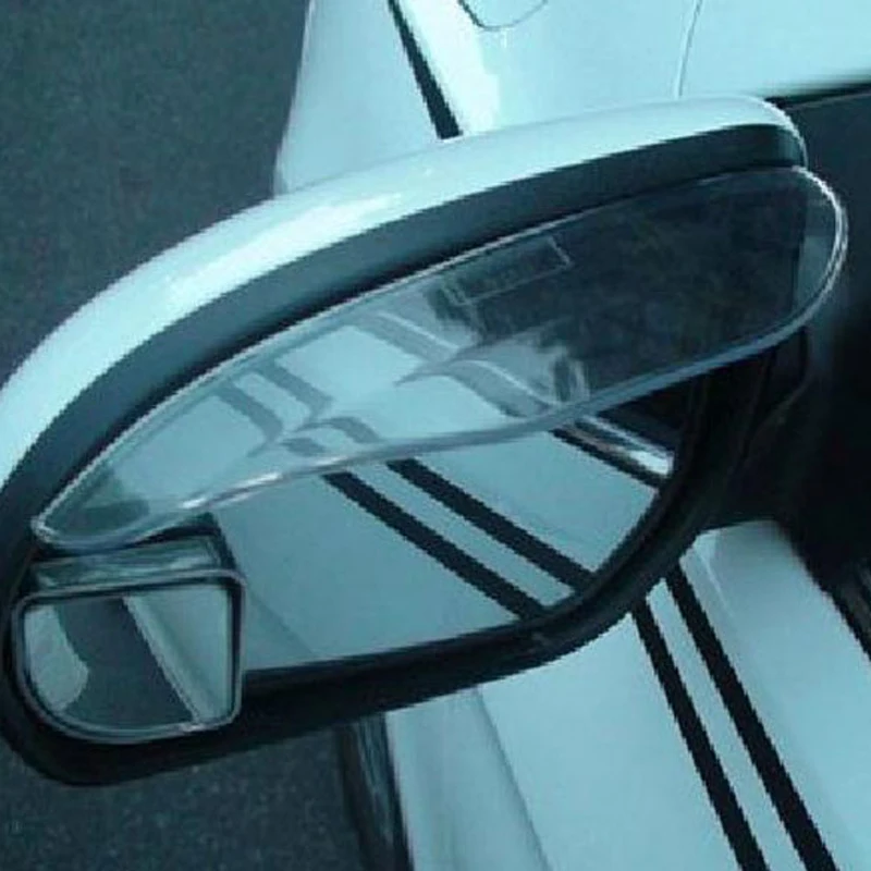 

2Pcs Universal Rear View Side Mirror Rain Board Sun Visor Shade Shield Flexible Protector For Car Truck Suv Car Styling Mirror