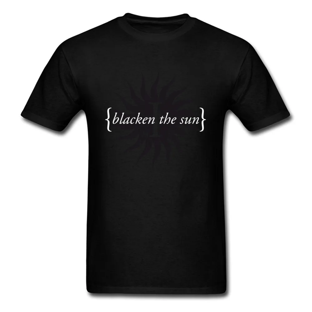 Blacken the sun T-shirts for Boys Geek Summer Tops Tees Short Sleeve New Arrival Casual Clothing Shirt Crewneck 100% Cotton Blacken the sun black