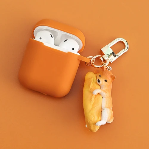 Декоративный силиконовый чехол с рисунком милой собаки для Apple Airpods 1, 2, аксессуары для гарнитуры, защитная крышка, bluetooth-наушники, брелок для ключей - Цвет: style 6