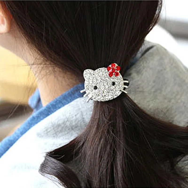 New Fashion Lovely kitty Cat hairbands Hair Accessories Crystal Hair
