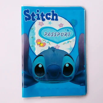

Cartoon Lilo stitch ID Card Holder Passport Holder PVC Leather 3D Design Passport Cover 14*9.6CM Passport Holder