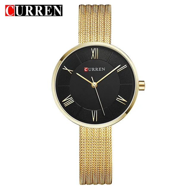 

Luxury Brand Relogio Feminino Clock Golden Women Watch Stainless Steel Watches Ladies Fashion Casual Watch Quartz CURREN C9020L