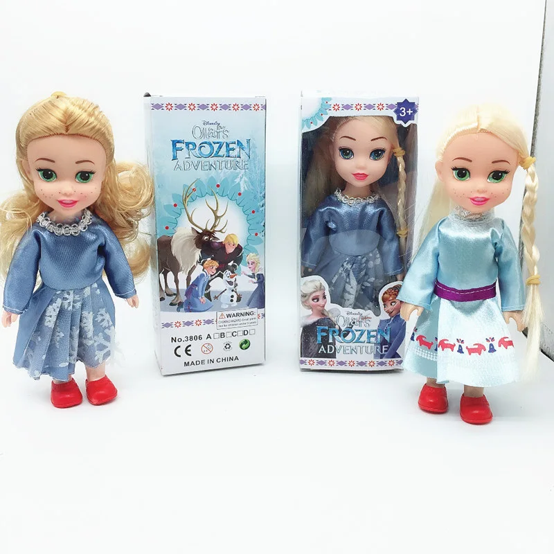 Disney Toys Frozen Princess Movie Cartoon Anna and Elsa Cute Doll 18cm Girl CosPlay PVC Action Character Birthday Party Gift Disney Toys Frozen Princess Movie Cartoon Anna and Elsa Cute Doll 18cm Girl CosPlay PVC Action Character Birthday Party Gift