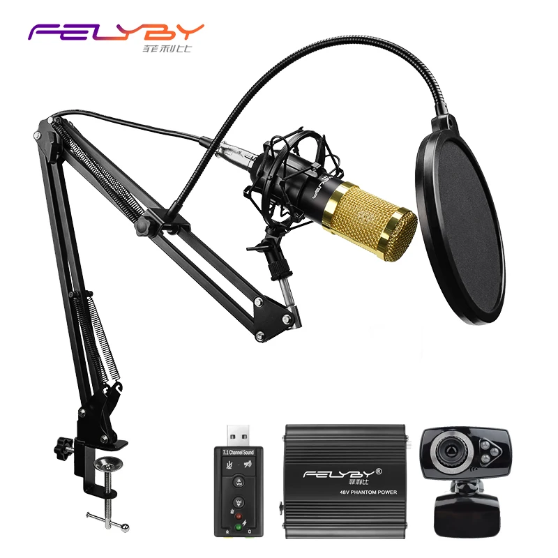 Buy Microphone bm 800 capacitor professional audio