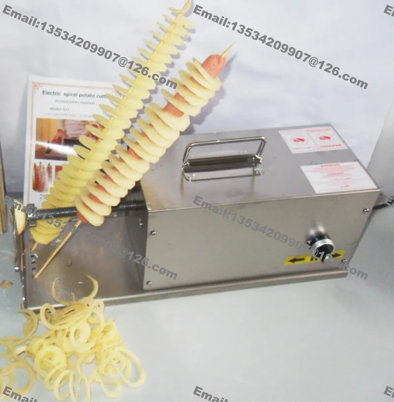 Commercial (3in1) Electric 220V 110V Curly Fries Twister Hot Dog Spiral  Potato Cutter Tornado Potato Chips Slicer Machine - AliExpress