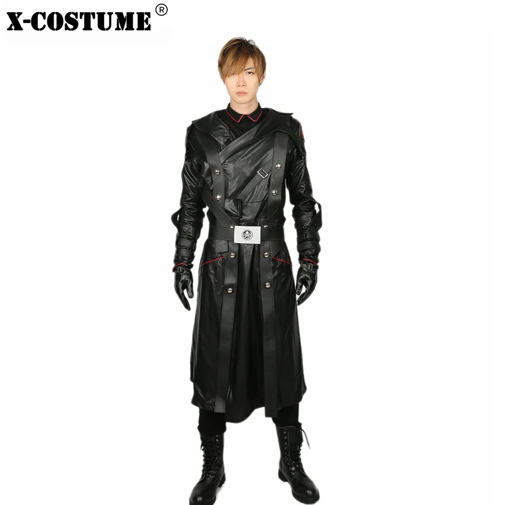 X COSTUME Капитан Америка красный костюм с черепами Мужской классный фильм