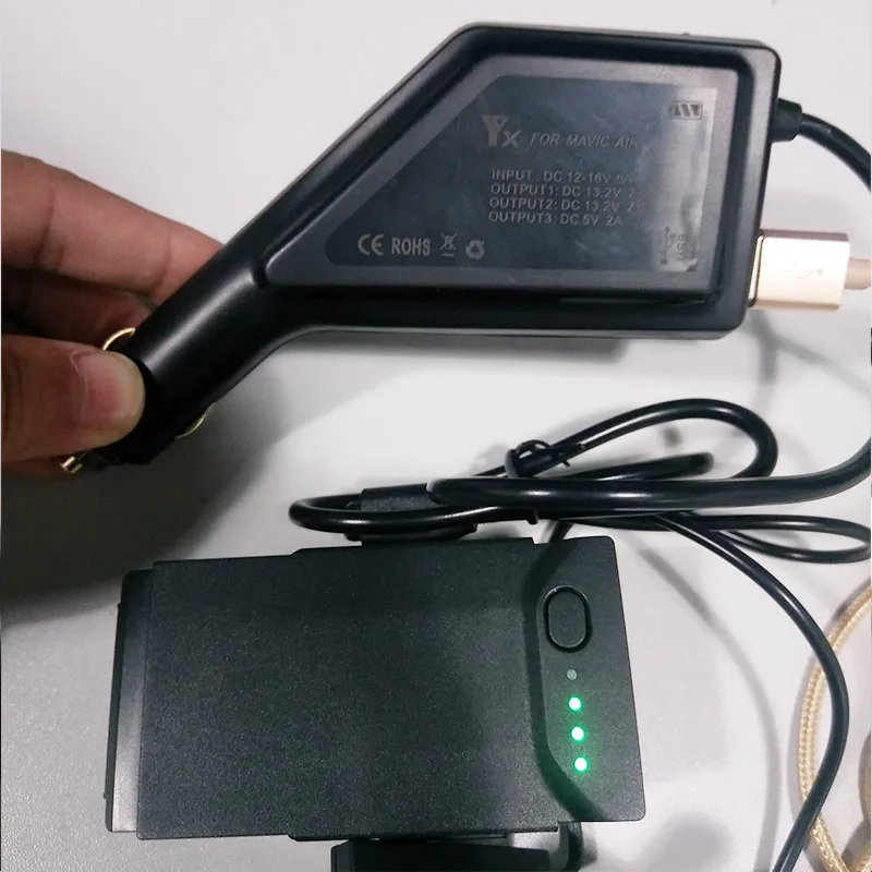 Автомобильное зарядное устройство для DJI Mavic Air Intelligent батарея зарядный концентратор Mavic Air автомобильный разъем USB адаптер мульти-батарея автомобильное зарядное устройство