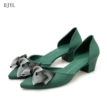 BJYL 2019 Summer Sweet Butterfly-knot Shallow High Heels Shoes New Pointed Toe Fashion Women Pumps Sexy Women's Dress Shoes B213 BJYL 2019 Summer Sweet Butterfly-knot Shallow High Heels Shoes New Pointed Toe Fashion Women Pumps Sexy Women's Dress Shoes B213