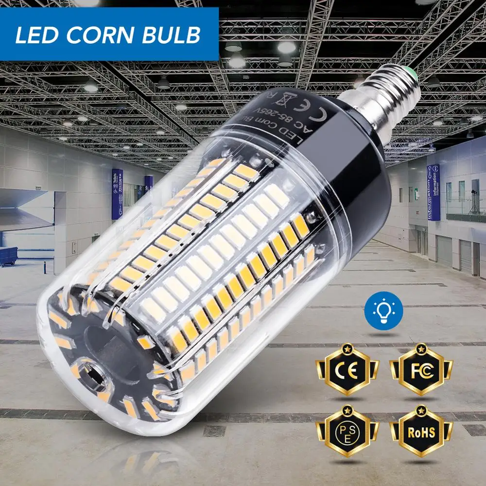

E14 Corn Bulb 5W LED Bulb 110V Bombillas E27 LED Lamp 220V Ampoule B22 LED Light 3.5W 7W 9W 12W 15W 20W No Flicker Energy Saving