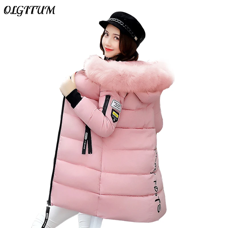 Горячая Распродажа 2019 новая зимняя куртка утепленное женское хлопковое пальто с