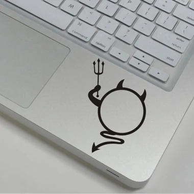Забавная виниловая переводная наклейка для ноутбука, наклейка для MacBook Air Pro retina 13 15, частичная наклейка для ноутбука Xiaomi/hp/Dell/Asus/acer - Цвет: WS-black(36)