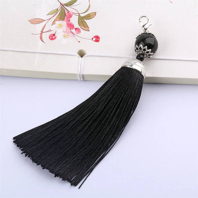 30Pcs Silky Bookmark Tassels Handmade Soft Craft Tassels Key Chain Tassels  for Jewelry Making DIY Crafts Accessories