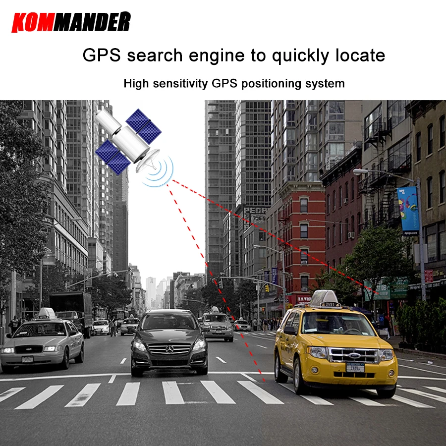 Kommander автомобильный радар детектор анти полицейский Скорость Камера с gps 2 в 1 для