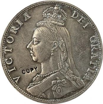 

UK 1889 1 Florin - Victoria 2nd portrait copy coins