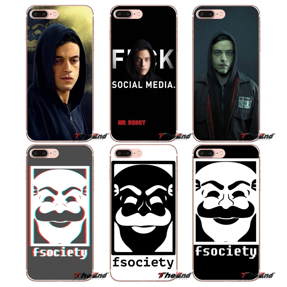 

For Huawei G7 G8 Ascend P7 P8 P9 Lite Honor 4C 5X 5C 6X Mate 7 8 9 Y3 Y5 Y6 II Pro Fsociety Mr Robot Elliot Alderson TPU Case