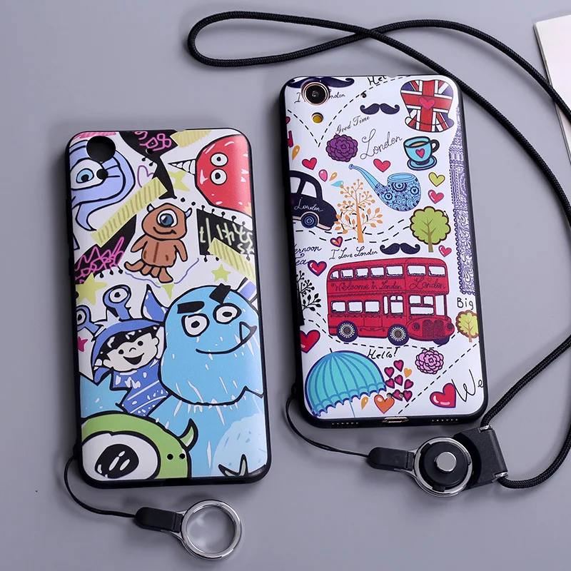Huawei Y6 II Case Black 3D Cartoon Painted Soft TPU Back Cover For Y6II y6ii #0810 |