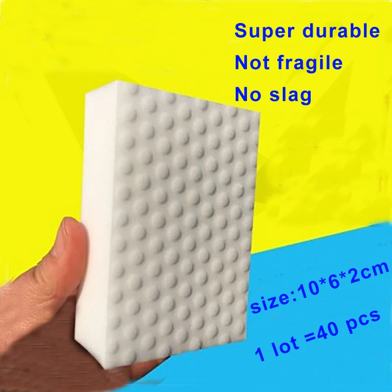 EHEH 40 pcs High density double compressed cleaning melamine sponge magic eraser kitchen bathroom sofa cleaning quality supplier
