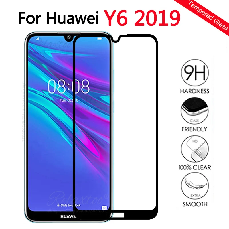Для huawei Y6 2019 Защитное стекло для экрана из закаленного стекла prime Y 6 защитное