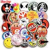 50 Uds Circular pegatinas Graffiti pegatina para ordenador portátil de la guitarra de Skateboard equipaje estilo de coche divertido PVC JDM impermeable etiqueta engomada Pack ► Foto 1/6