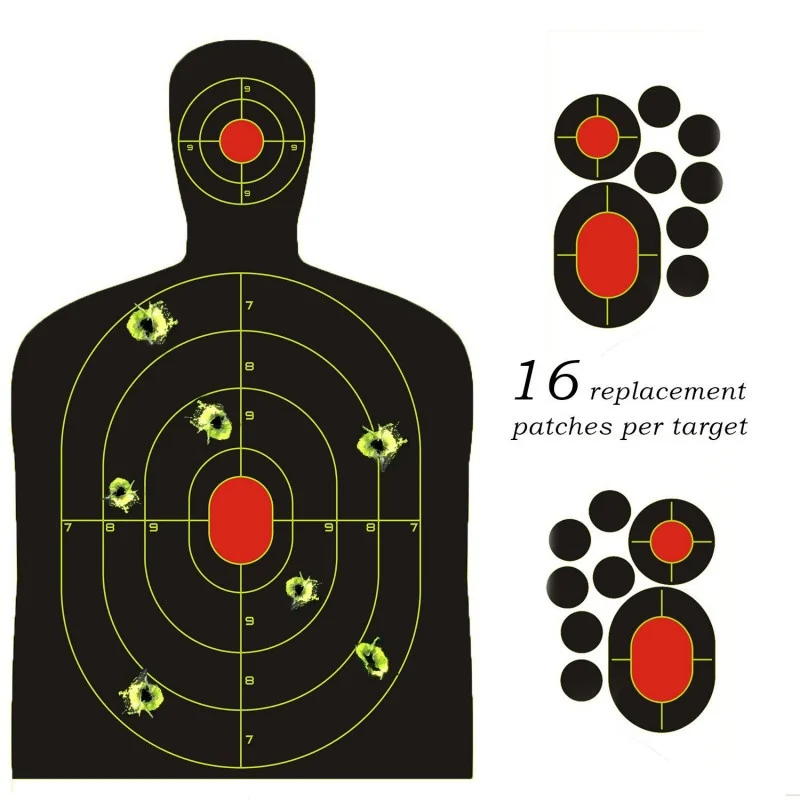 50 шт./упак. стикер для стрельбы s Splatter мишени самоклеющиеся этикетки бумажный силуэт реактивной цели наклейка для ружья винтовки