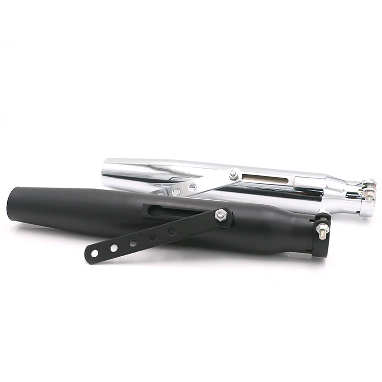 Vintage Motorcycle Slip On Tapered Exhaust Pipe Muffler For Harley