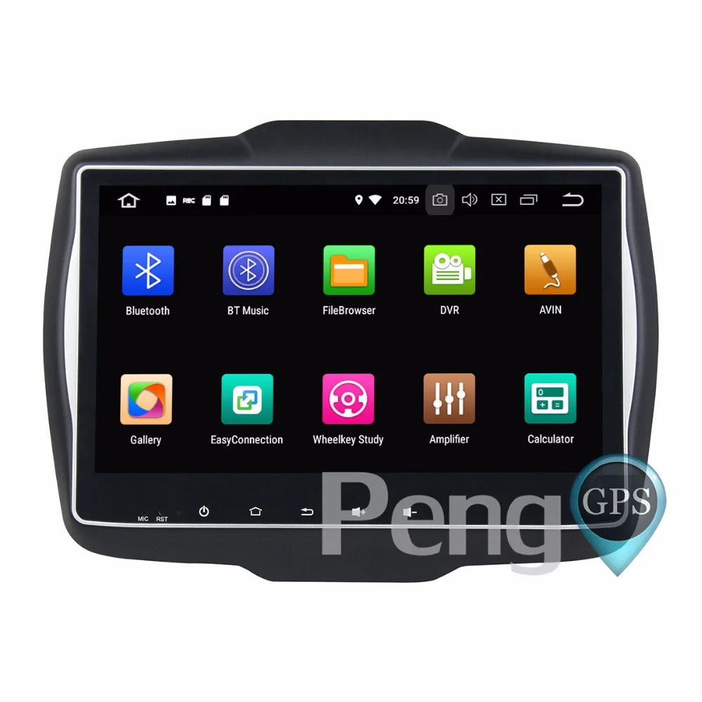 Perfect 4G+32G Octa Core 2 Din Stereo Android 8.0 Car Radio for Jeep Renegade 2016 2017  GPS Navigation CD DVD Player Bluetooth headunit 2